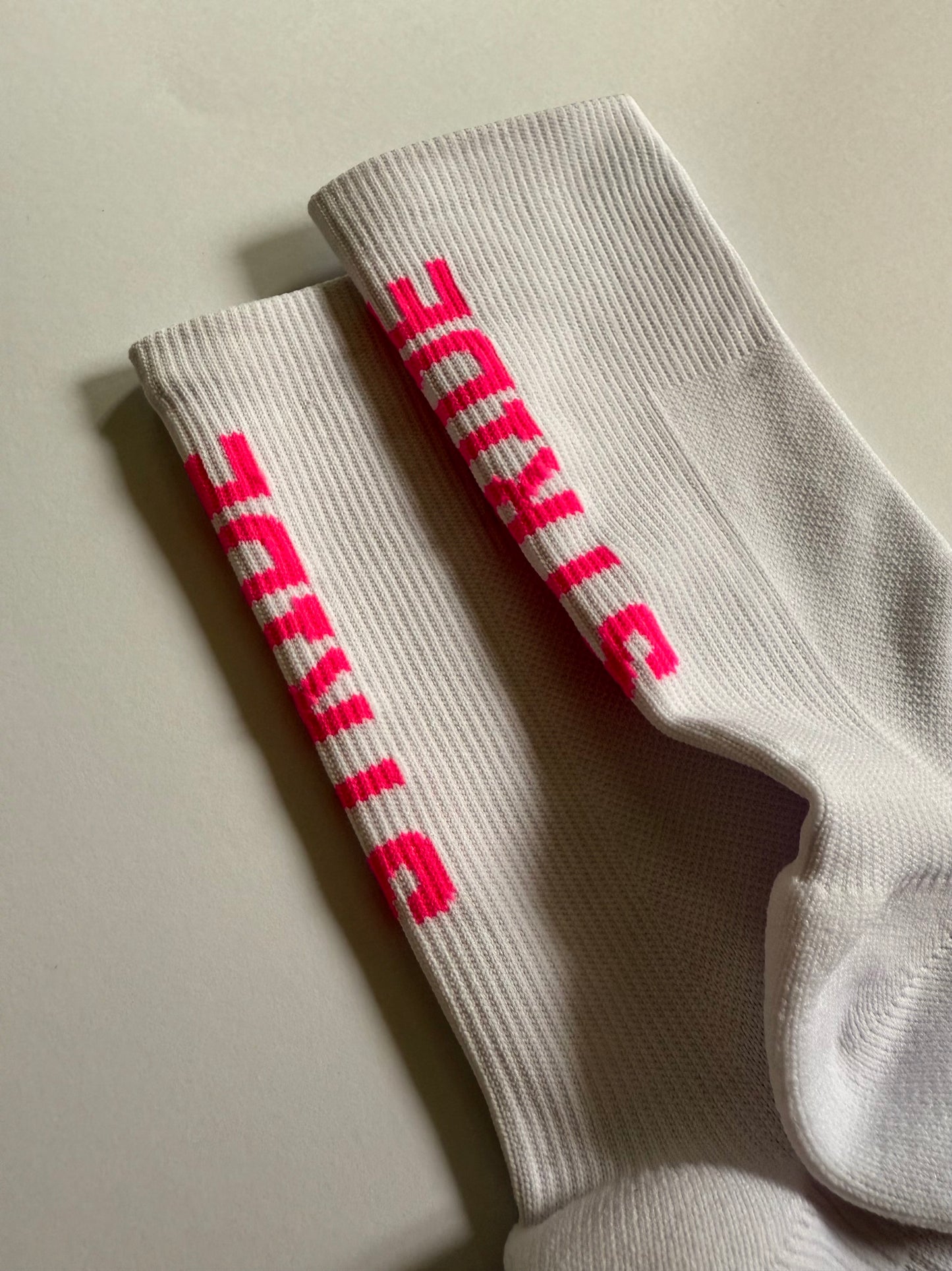 White Stride Socks